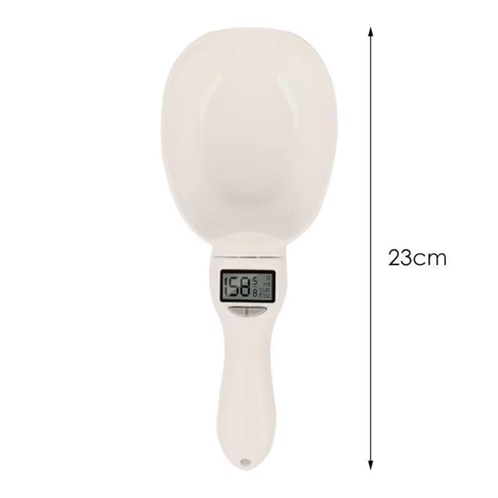 Digital Pet Food Scale with Measuring Spoon - Accurate Weight and Volume for Dogs and Cats