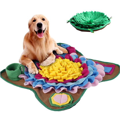 Pet Dog Snuffle Mat Nose Smell Training Sniffing Pad Dog Puzzle Toy Slow Feeding Bowl Food Dispenser Carpet Interesting Dog Toys