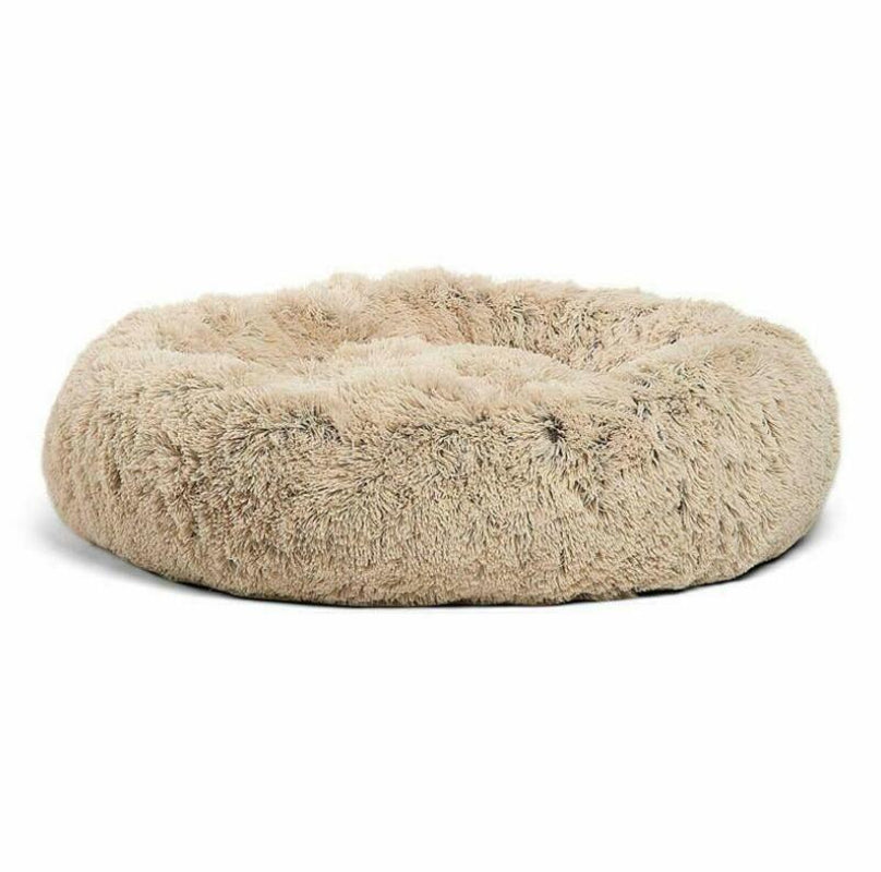 Cozy Round Plush Dog Bed for Small Dogs - Perfect Cat Litter Kennel & Puppy Nest Mat