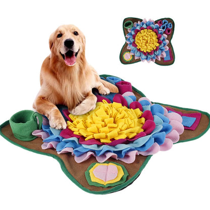 Pet Dog Snuffle Mat Nose Smell Training Sniffing Pad Dog Puzzle Toy Slow Feeding Bowl Food Dispenser Carpet Interesting Dog Toys