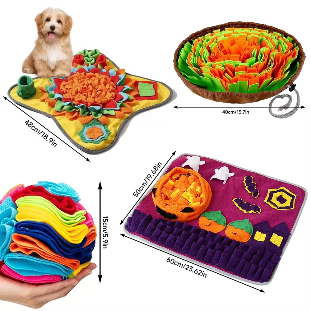 Pet Sniffing Training Mat Dog Intelligence Training Food Storage Blanket Bite Resistant Slow Feeding Mat Treats Pad Pet Toy