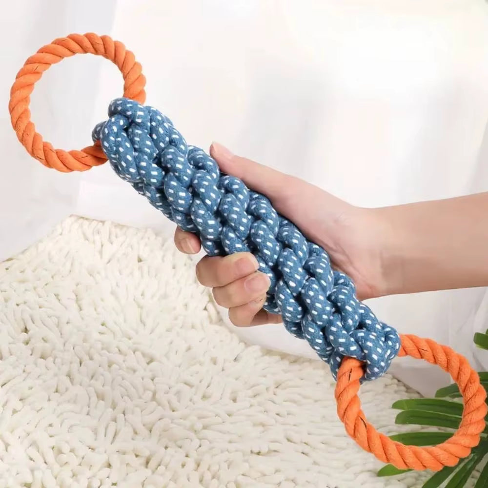 Pet Chew Tug Toys Interactive Dog Rope Toys for Medium Large Dogs Indestructible Giant Safe Teeth Cleaning Out Door Training