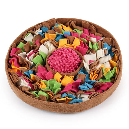 Snuffle Mat Dog Stress Relief Toys for Dogs Enrichment Puzzle Dog Toys for Feeding Dog Sniff Mat Slow Eating Puzzle Feeder Dog