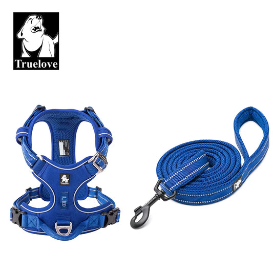 Reflective No-Pull Pet Harness & Leash Set - Adjustable, Durable, Perfect for Dogs - 110cm/200cm Options Available