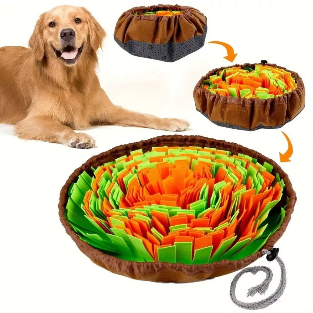 Pet Sniffing Training Mat Dog Intelligence Training Food Storage Blanket Bite Resistant Slow Feeding Mat Treats Pad Pet Toy