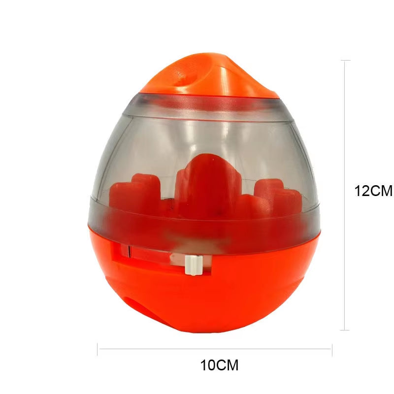 Interactive Dog Cat Food Treat Ball Bowl Toy Funny Pet Shaking Leakage Food Container Puppy Cat Slow Feed Pet Tumbler Toy