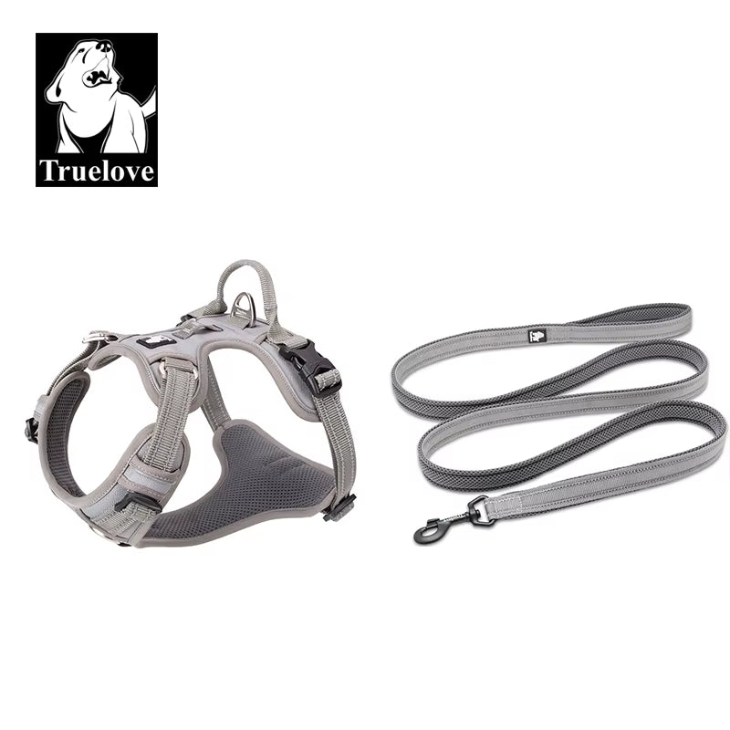 Reflective No-Pull Pet Harness & Leash Set - Adjustable, Durable, Perfect for Dogs - 110cm/200cm Options Available
