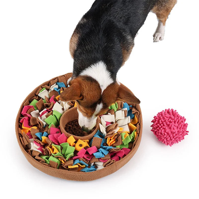 Snuffle Mat Dog Stress Relief Toys for Dogs Enrichment Puzzle Dog Toys for Feeding Dog Sniff Mat Slow Eating Puzzle Feeder Dog