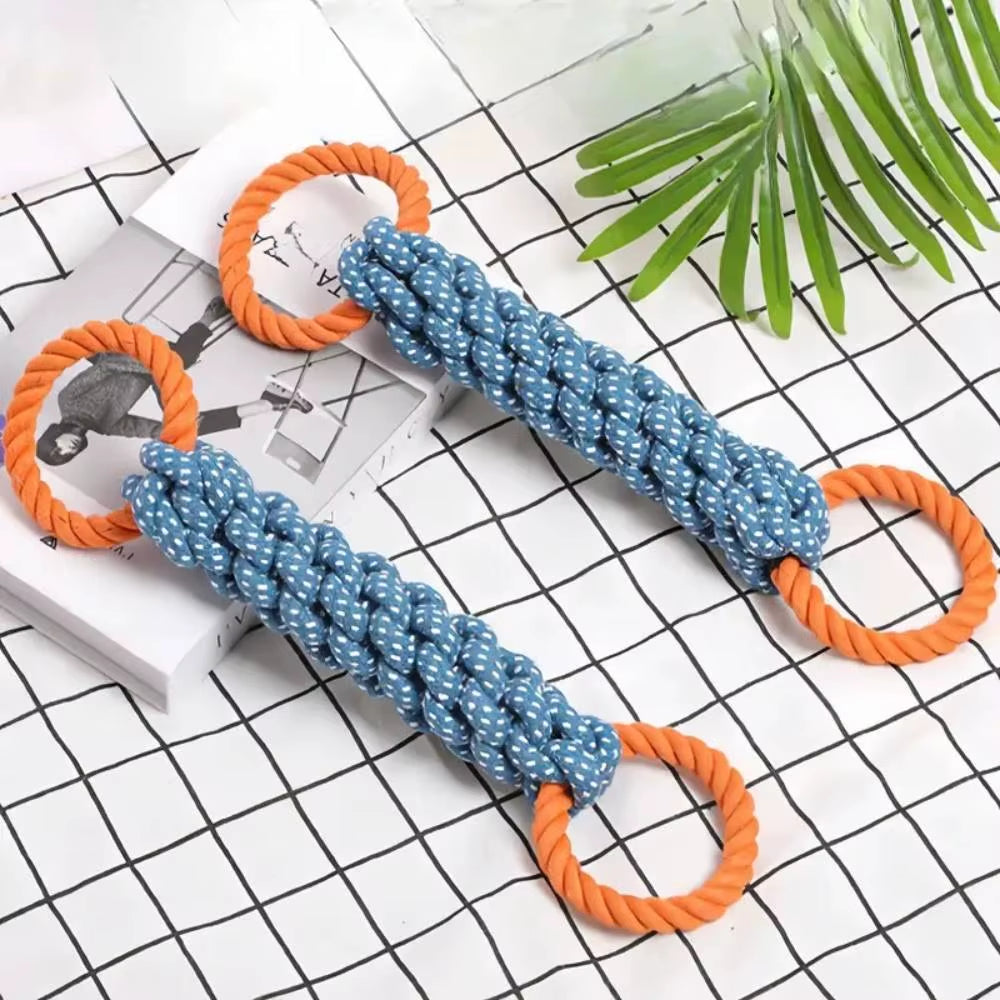 Pet Chew Tug Toys Interactive Dog Rope Toys for Medium Large Dogs Indestructible Giant Safe Teeth Cleaning Out Door Training