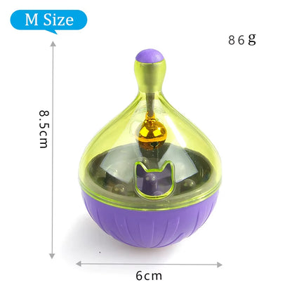 Interactive Dog Cat Food Treat Ball Bowl Toy Funny Pet Shaking Leakage Food Container Puppy Cat Slow Feed Pet Tumbler Toy