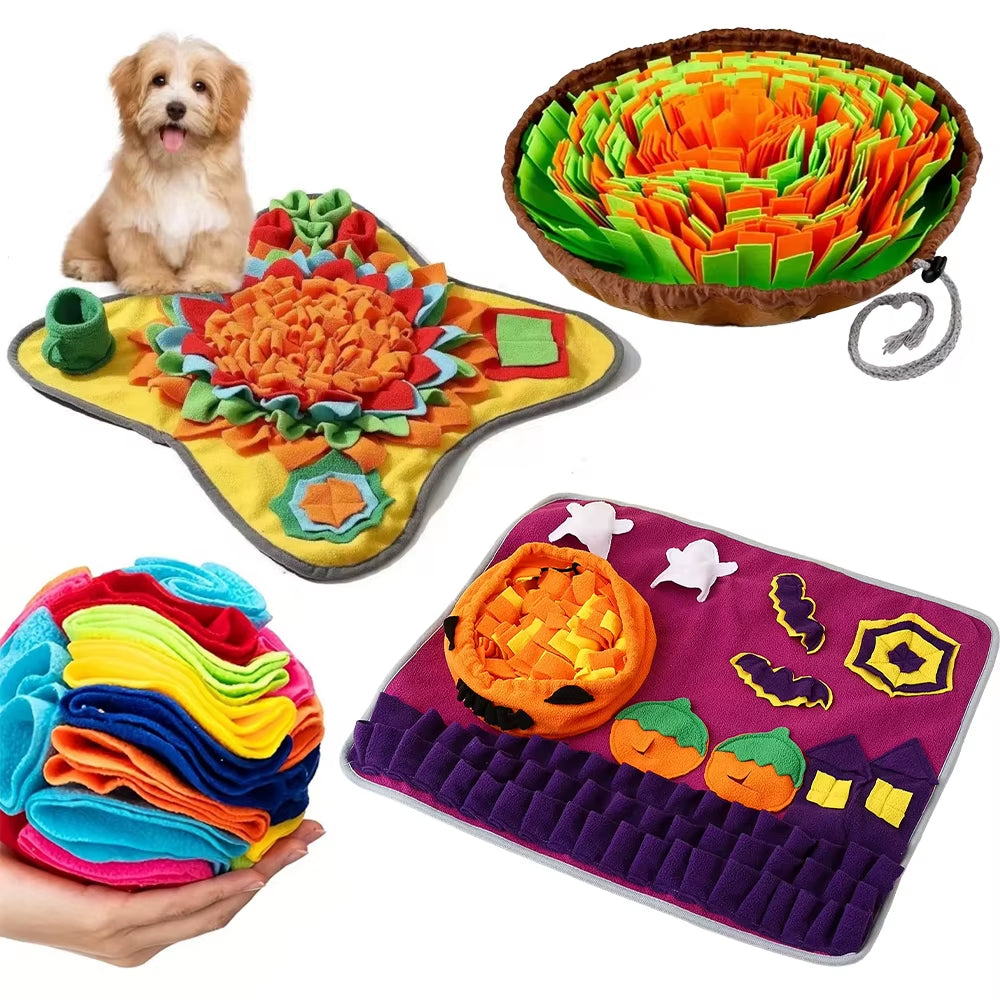 Pet Sniffing Training Mat Dog Intelligence Training Food Storage Blanket Bite Resistant Slow Feeding Mat Treats Pad Pet Toy