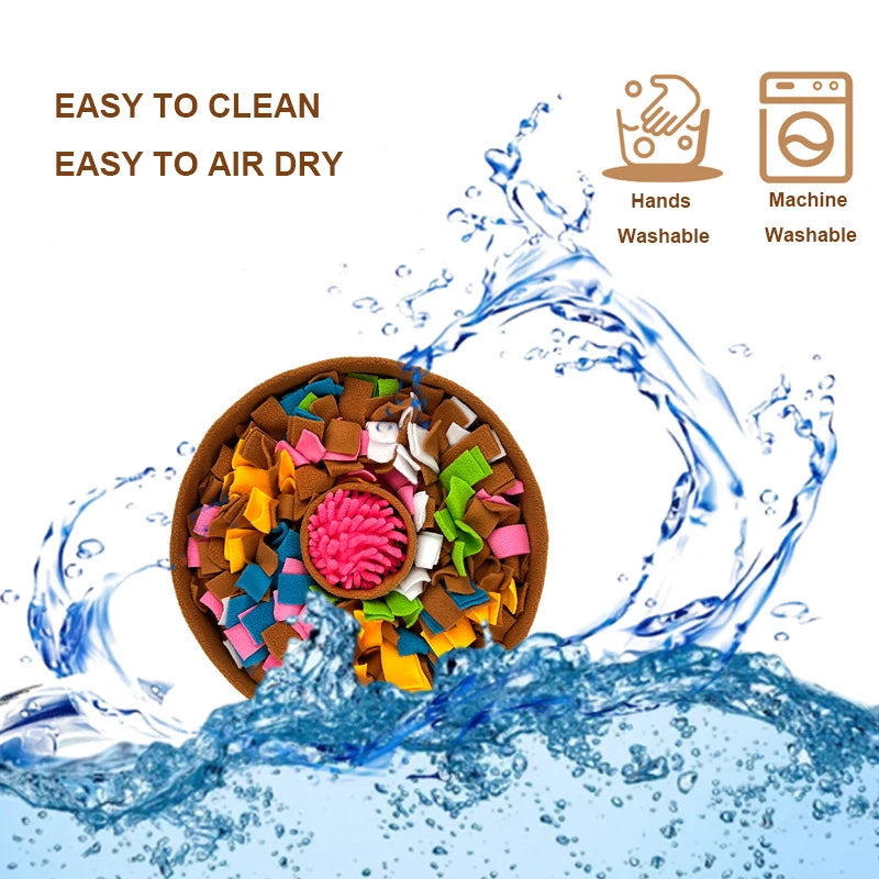 Snuffle Mat Dog Stress Relief Toys for Dogs Enrichment Puzzle Dog Toys for Feeding Dog Sniff Mat Slow Eating Puzzle Feeder Dog