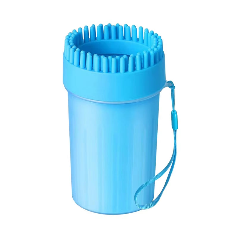 Portable Dog Paw Cleaner Cup Brush 2 in 1 Safe Soft Silicone Pet Claw Foot Washer Efficient Cleaning Tools Outdoors