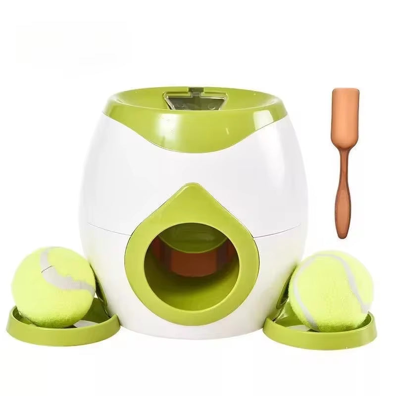 Interactive Automatic Dog Ball Launcher - Smart Tennis Ball Feeder for Medium Dogs