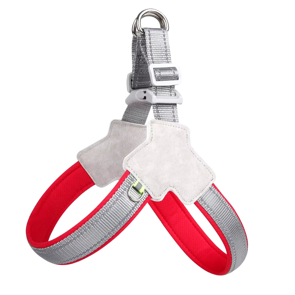 No-Pull Reflective Pet Harness for Small to Medium Dogs & Cats - Comfortable Vest for Pugs, Chihuahuas, and Bulldogs