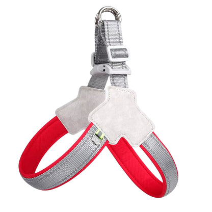 No-Pull Reflective Pet Harness for Small to Medium Dogs & Cats - Comfortable Vest for Pugs, Chihuahuas, and Bulldogs