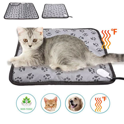 Adjustable 3-Speed Electric Heating Pad for Pets - Waterproof, Bite-Resistant, Safe Power-Off Protection